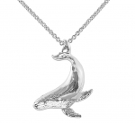 Wyland Humpback Whale Diving Pendant with Chain
