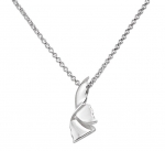 Wyland Whale's Tail Pendant with Chain - Small