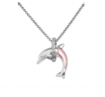 Wyland Dolphin Necklace with Mother of Pearl